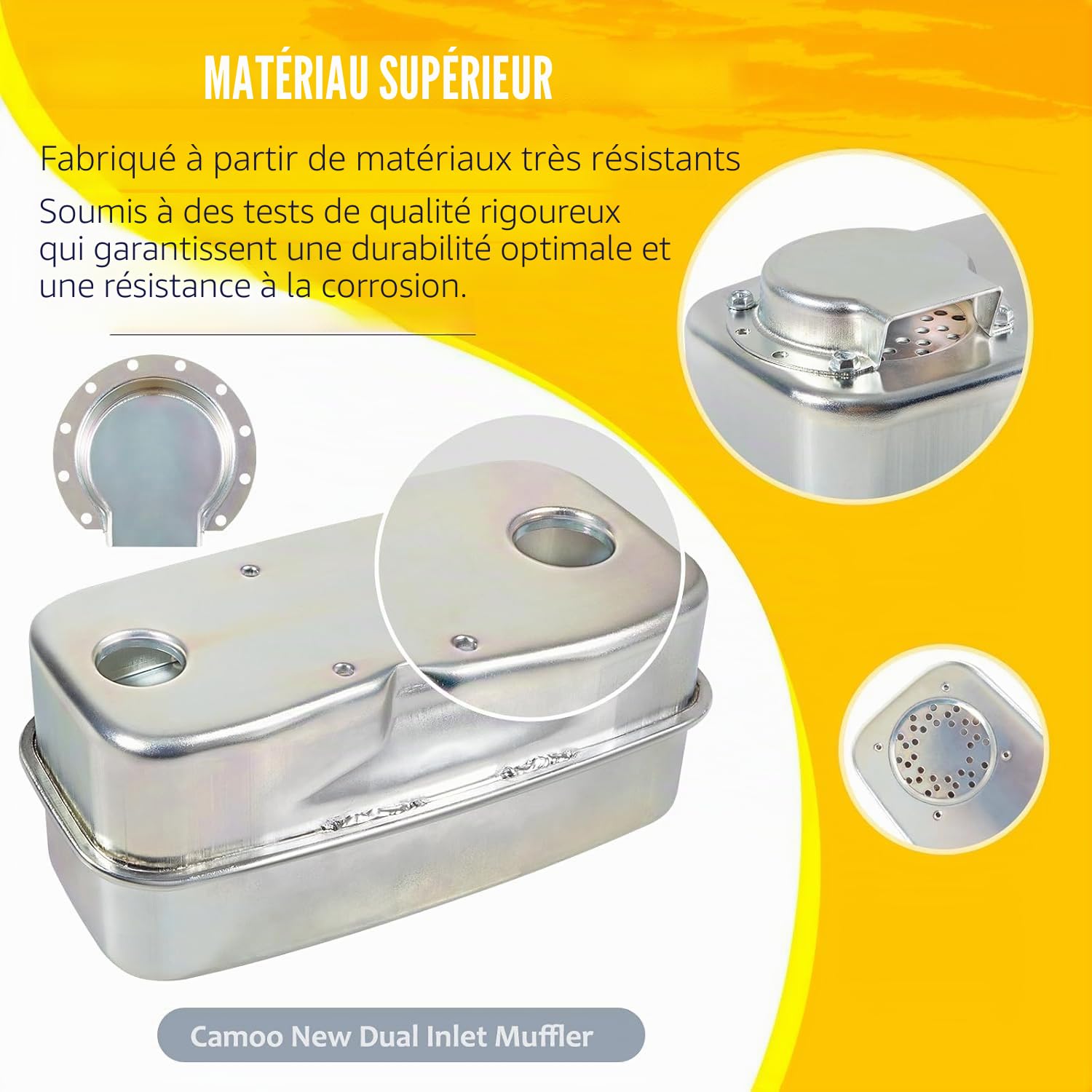 751-0616B Silencieux double entrée 951-0616B pour MTD Cub Cadet LT1018 LT1022 LT1024 GT1222 RZT22 RZT50 RZT54