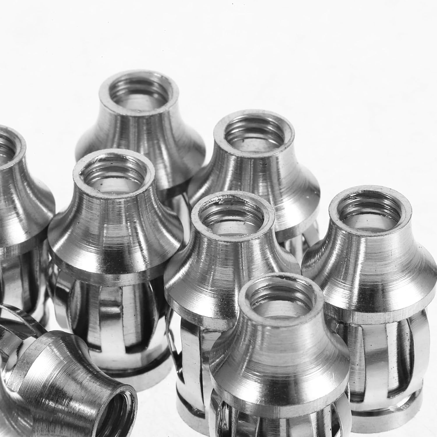 10pcs G4 Bulb Socket Fasteners Threaded Metal Lamp Socket Fixers with M10 External Thread for G4 Direct Insert Light Fixtures and Lamp Holder Accessories
