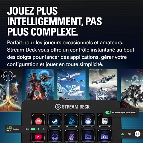 Elgato Stream Deck Scissor Keys—Workflow Controller with Customisable Macro Keys for OBS, Twitch, Discord, Teams, Photoshop, and More—Windows 10, MacOS 13 or Later - 2