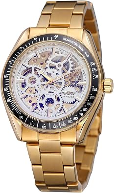 MASTOPMens Mechanical Automatic Watches Top Brand Luxury Retro Hollow Design Skeleton Dial Men Watch