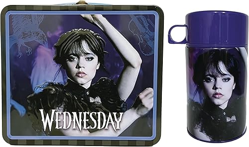 Surreal Entertainment Wednesday Dance Tin Titans Previous Lonchera exclusiva con contenedor para bebidas