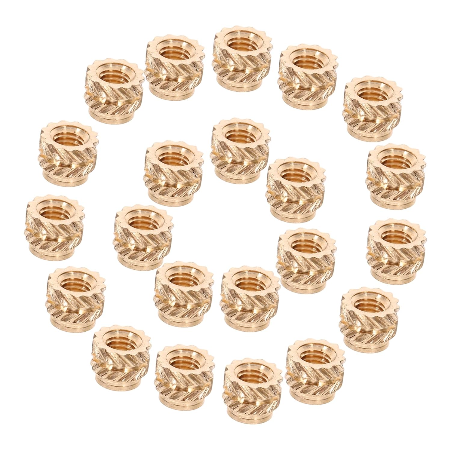 120pcs Copper Heat Set Inserts Knurled Female Thread for 3D Printing