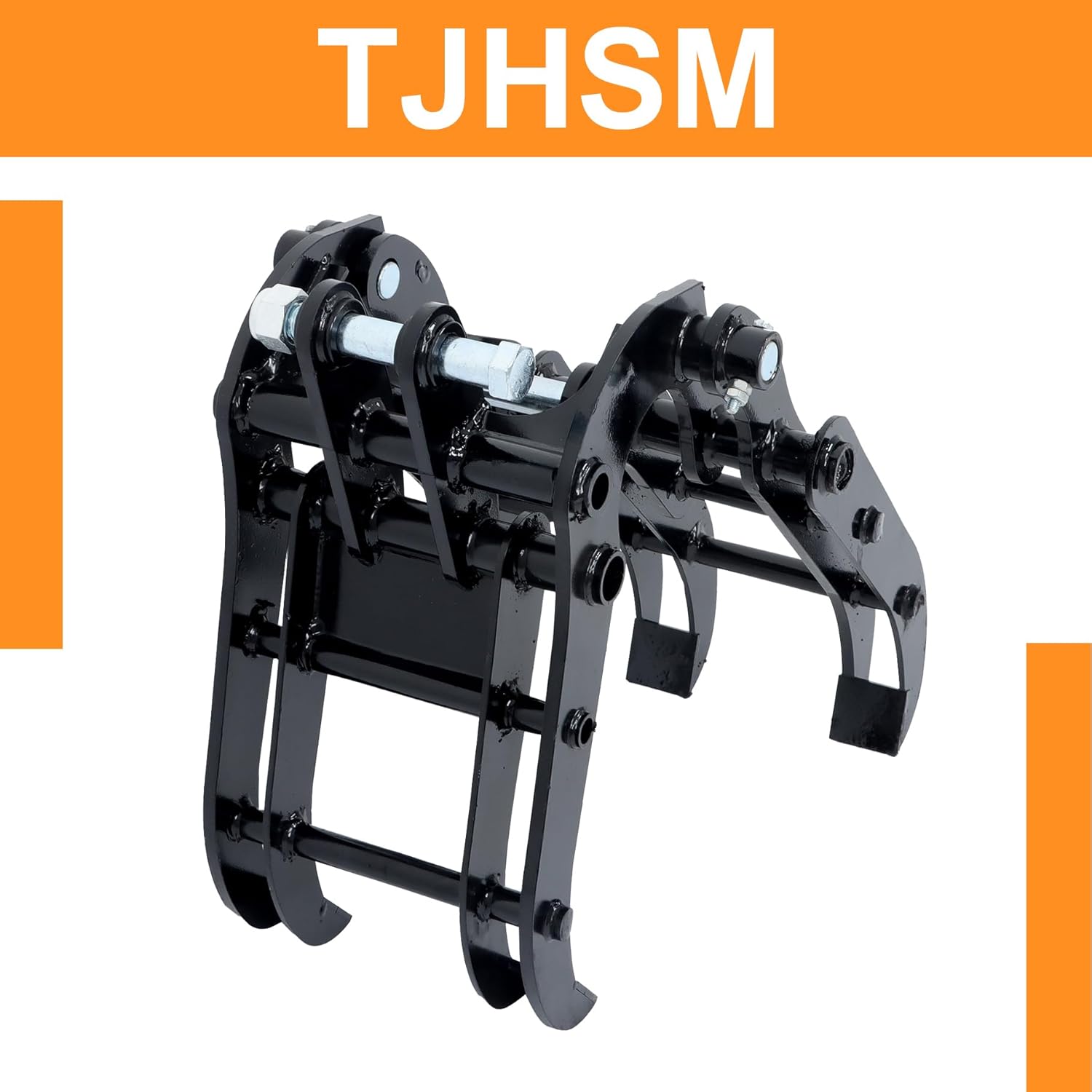 Mini Excavator Grapple Metal Grab with Pin Shaft Serviceable Replacement for 0.8-1.5 Ton Machines