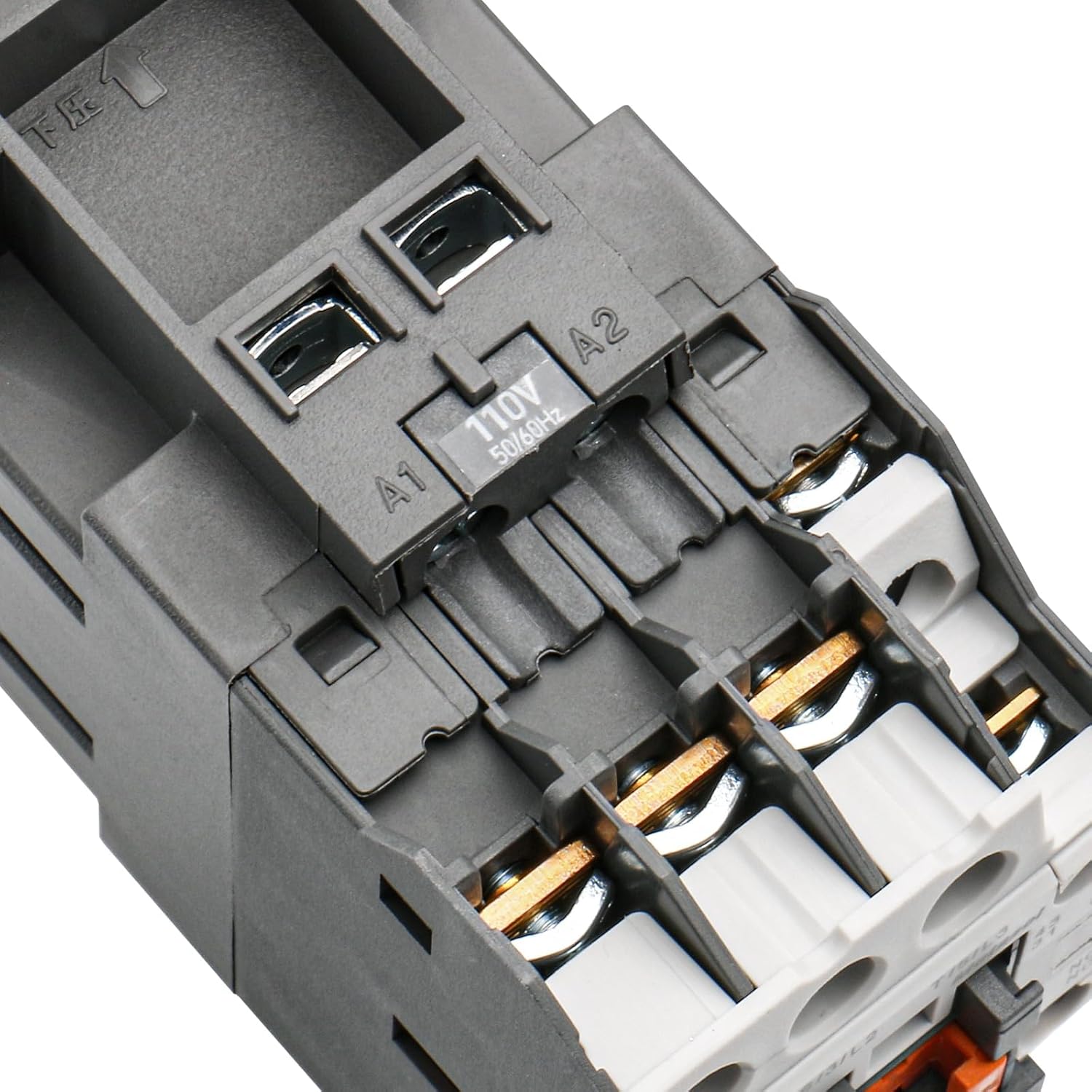 Baomain Magnetic Contactor, 3 Pole 40A Ith 110V AC Coil, 1NO1NC Auxiliary Contact, DIN Rail Mount, UL Certified (18b-110VAC)