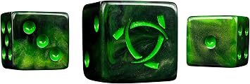 Warp Rune Resin Dice - Set of 25 (Square)