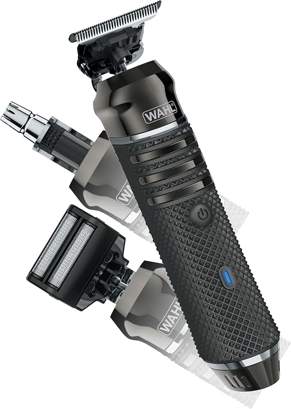 Recortadora de barba estilo esqueleto USB inalámbrica de alta visibilidad Wahl Pro Series | Afeitadora de corte apurado y recortadora de barba para hombres, precisión de espacio casi nulo, recargable de iones de litio, fabricada en EE. UU. - Modelo 3026018