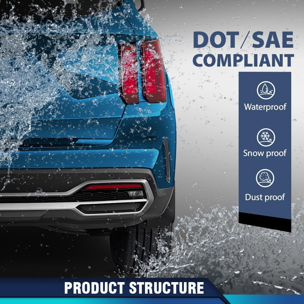 PIT66 Back Up Light Assembly Lamp Passenger Right Side Compatible with Kia Sorento 2021-2023, Fit For Models With Sport Design Bumper 92406P2000, KI2893104, 92406-P2000 Red