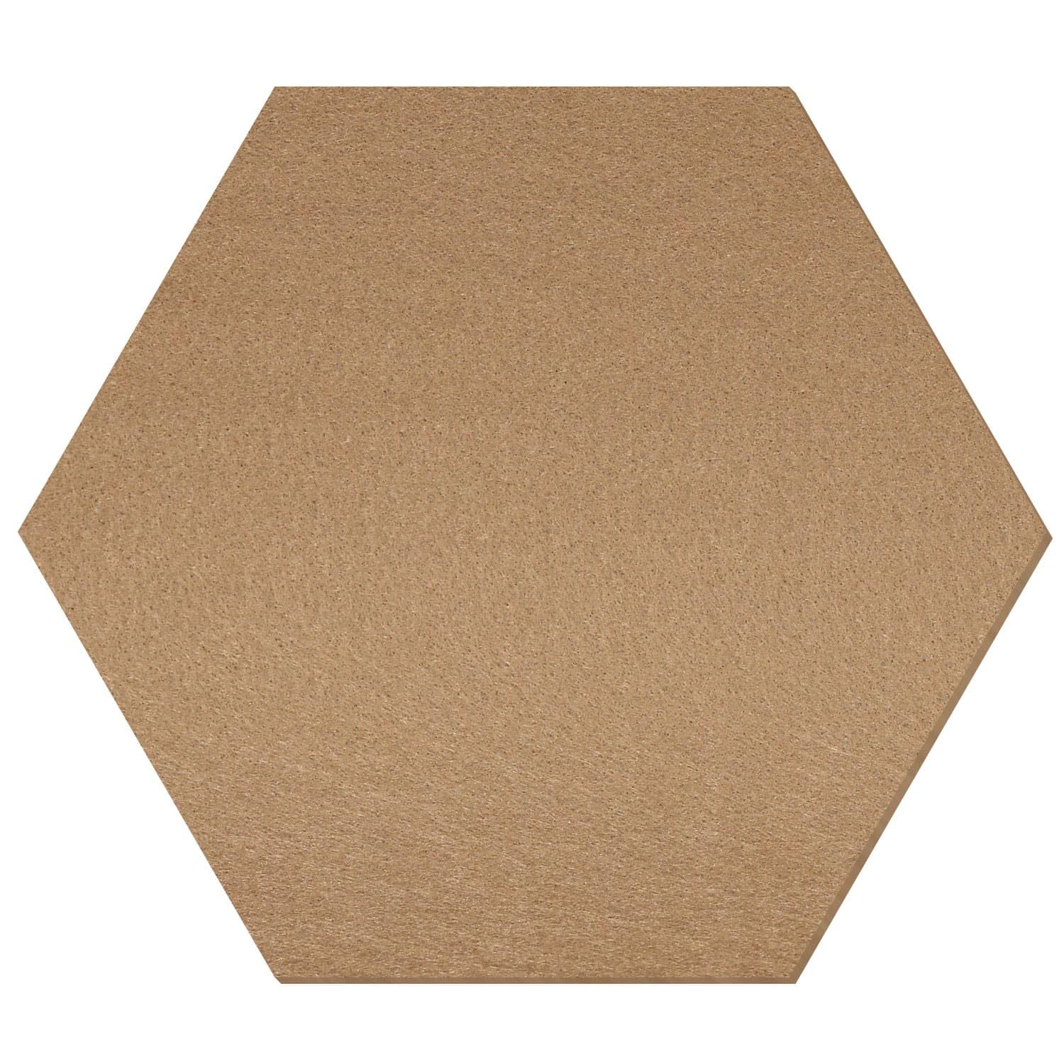Fieltro hexágono de color barro – Decoración para manualidades 3-60 cm, paquete con: 100 unidades, ancho: 12 cm