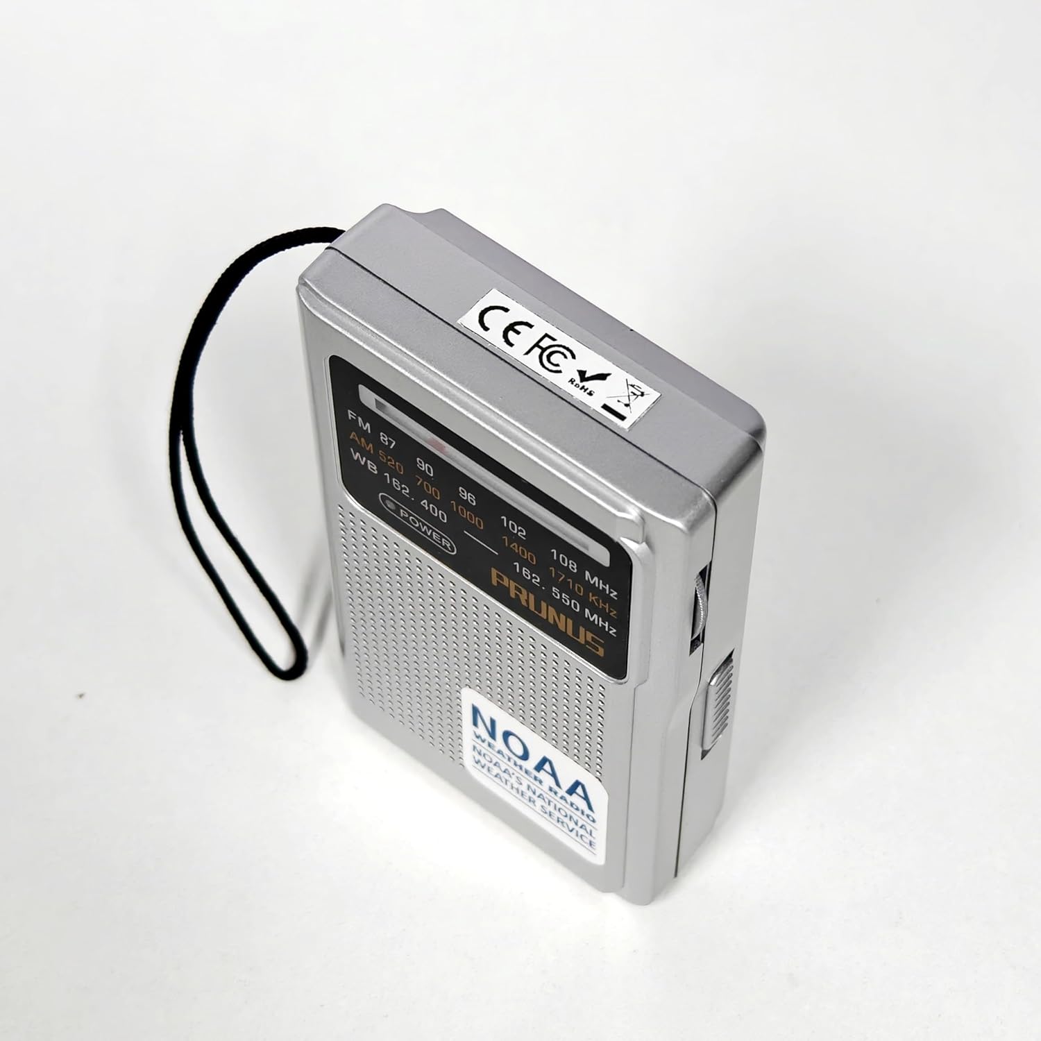 PRUNUS J161 NOAA Weather Radio, AM FM Radio Battery Operated by 2 AA Transistor Radio with Best Reception,Stereo Earphone Jack, for Emergency,Hurricane,Running, Walking,Home (Silver) 8 71VCqDFtzBL. AC SL1500