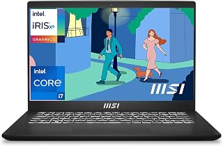 MSI Modern 14, Intel 12th Gen. i7-1255U, 36CM FHD 60Hz Laptop(16GB/512GB NVMe SSD/Windows 11 Home/MSO 2021/Intel Iris Xe G Price In India
