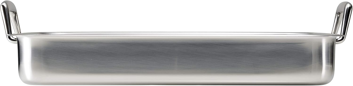 16.5" Stainless Steel Deep Roasting Pan with V-Rack