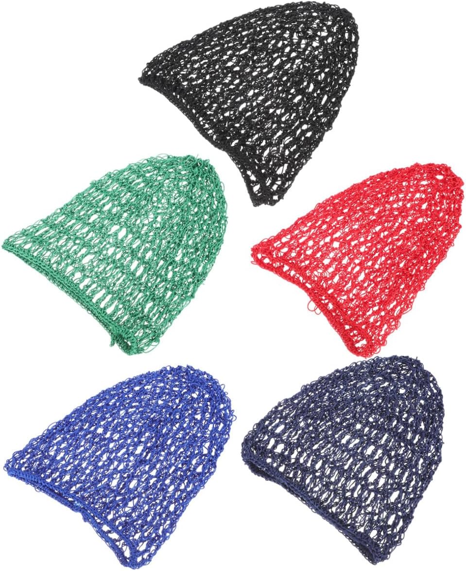 5pcs Crocheted Hair Nets Girl Hair Care Tool Gentle Sleep Protection Woman Covers for Family Friends