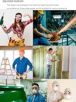 Vista 6 de 4 Pack Protective Safety Goggle for lab chemistry soft lightweight goggles over prescription glasses Anti-Splash worker construction Eye protection