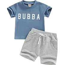 Toddler Boy Clothes Little Dude Print Pullover Tee Top Casual Drawstring Shorts Summer Outfit Playwear Set