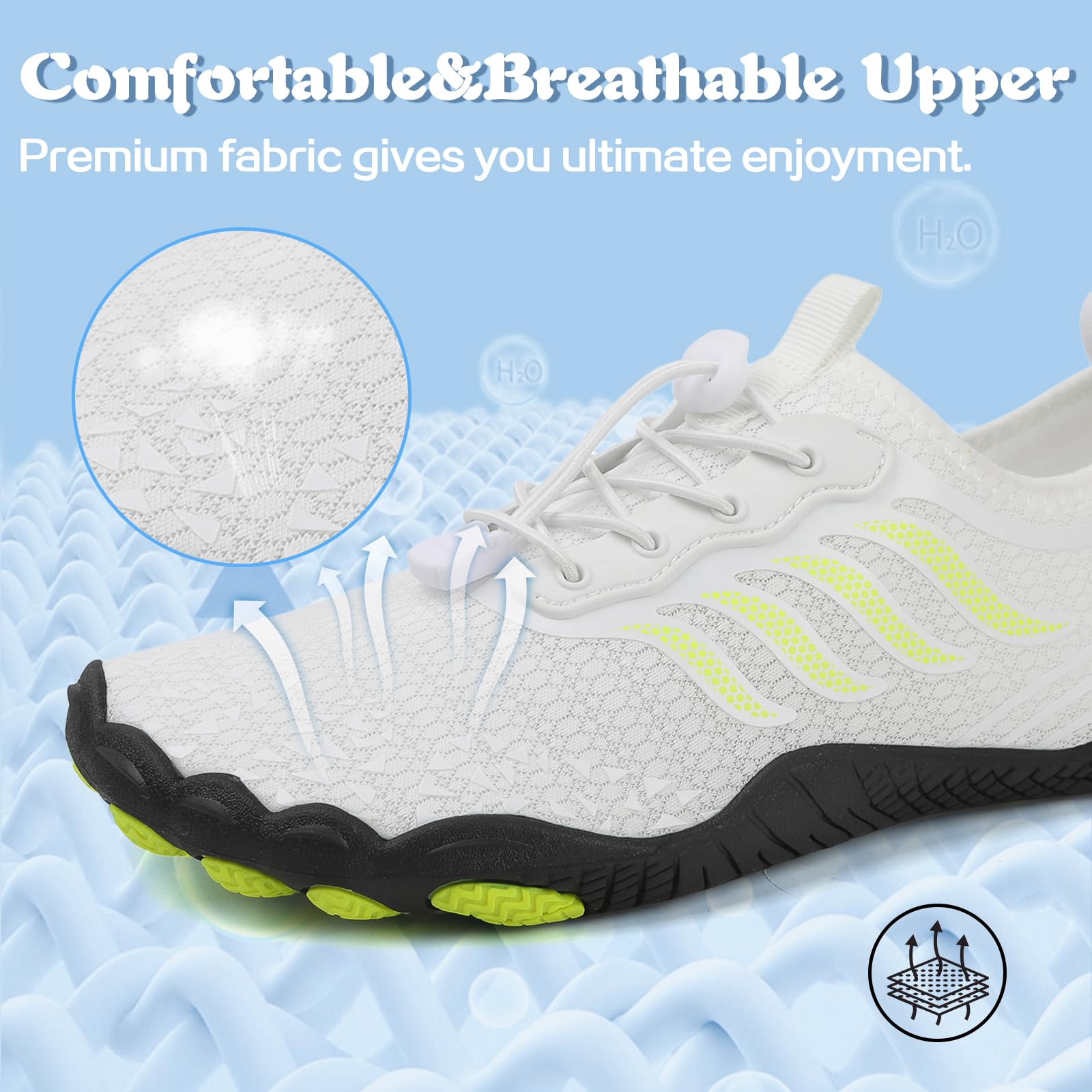 Scarpe da Acqua Uomo Donna Scarpe da Immersione Scarpe da Spiaggia Scarpe da Sport Acquatici con Suola Spessa Scarpe da Piscina