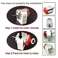 Vista 4 de 10pcs Micro 130 DC Motor Strong Magnetic Brushed Electric DC 3V -12V 25000 RPM Cars Toys Electric Motor, High Speed Torque DIY Remote Control Toy