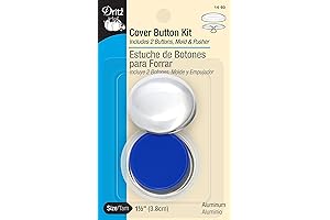 Dritz 14-60 Jean Button Cover Kit with Tools