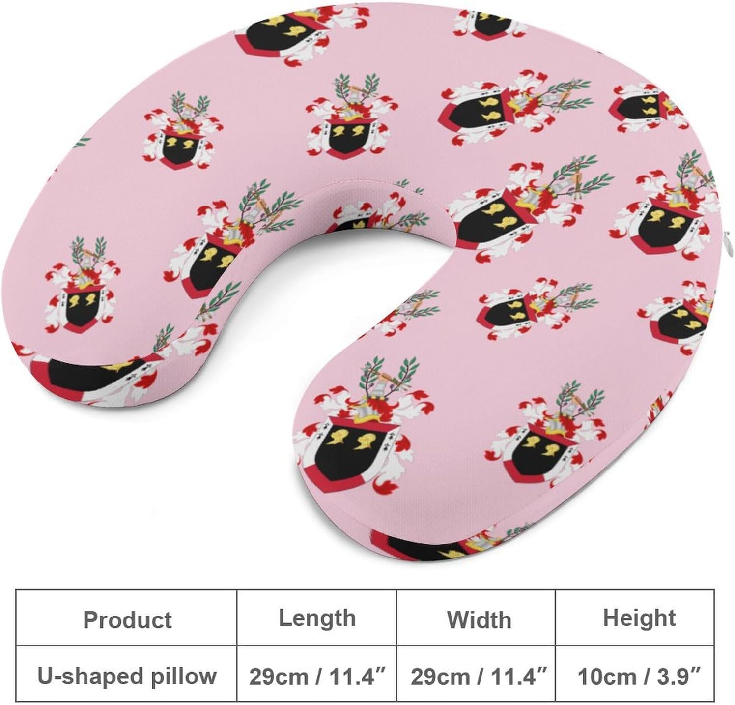 Ken-Nedy Coat of Arms Funny Travel Pillow U Shaped Memory Foam Neck Pillows Portable for Flight Car Home Office