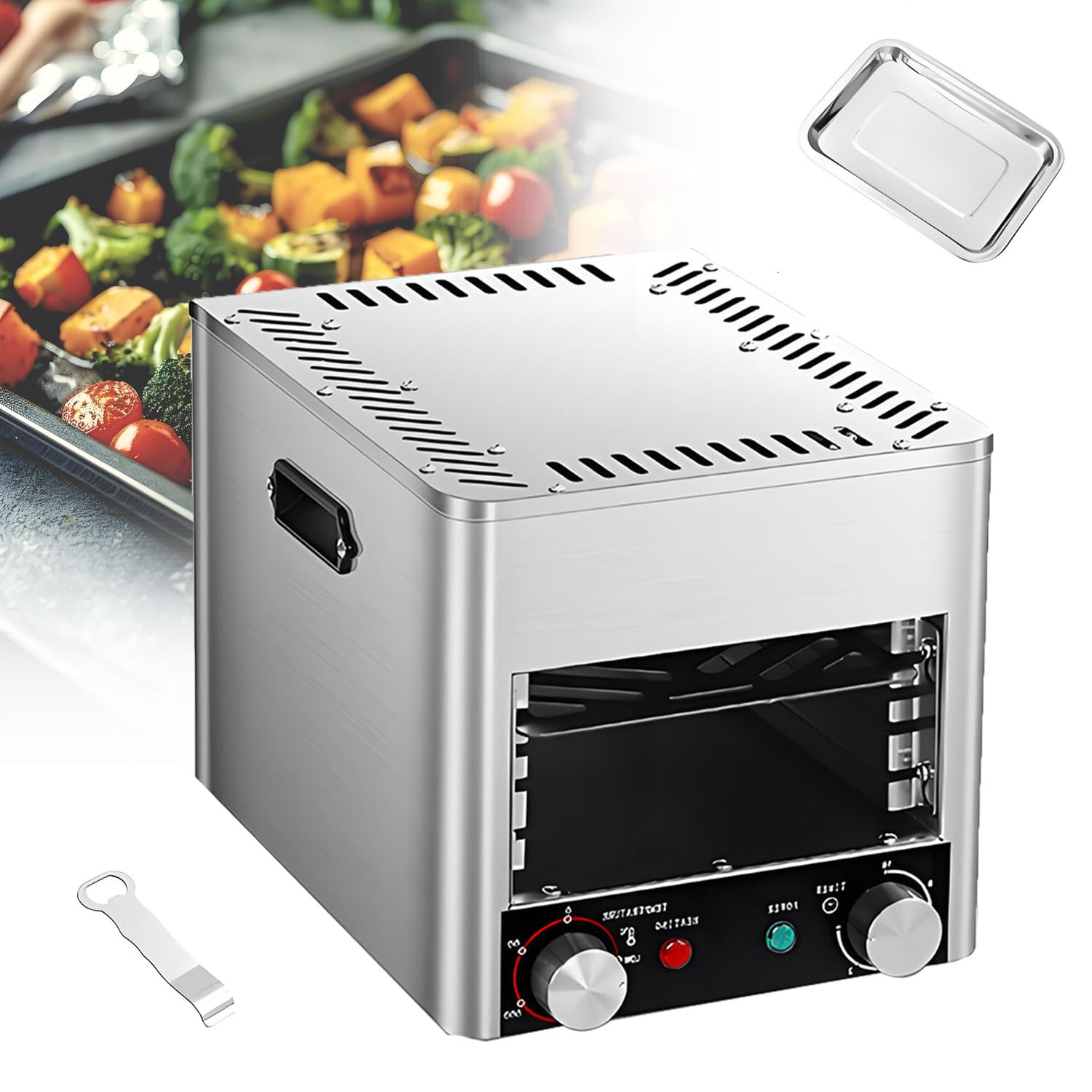 Electric Steak Grill Smokeless Broiler,Indoor Commercial N001