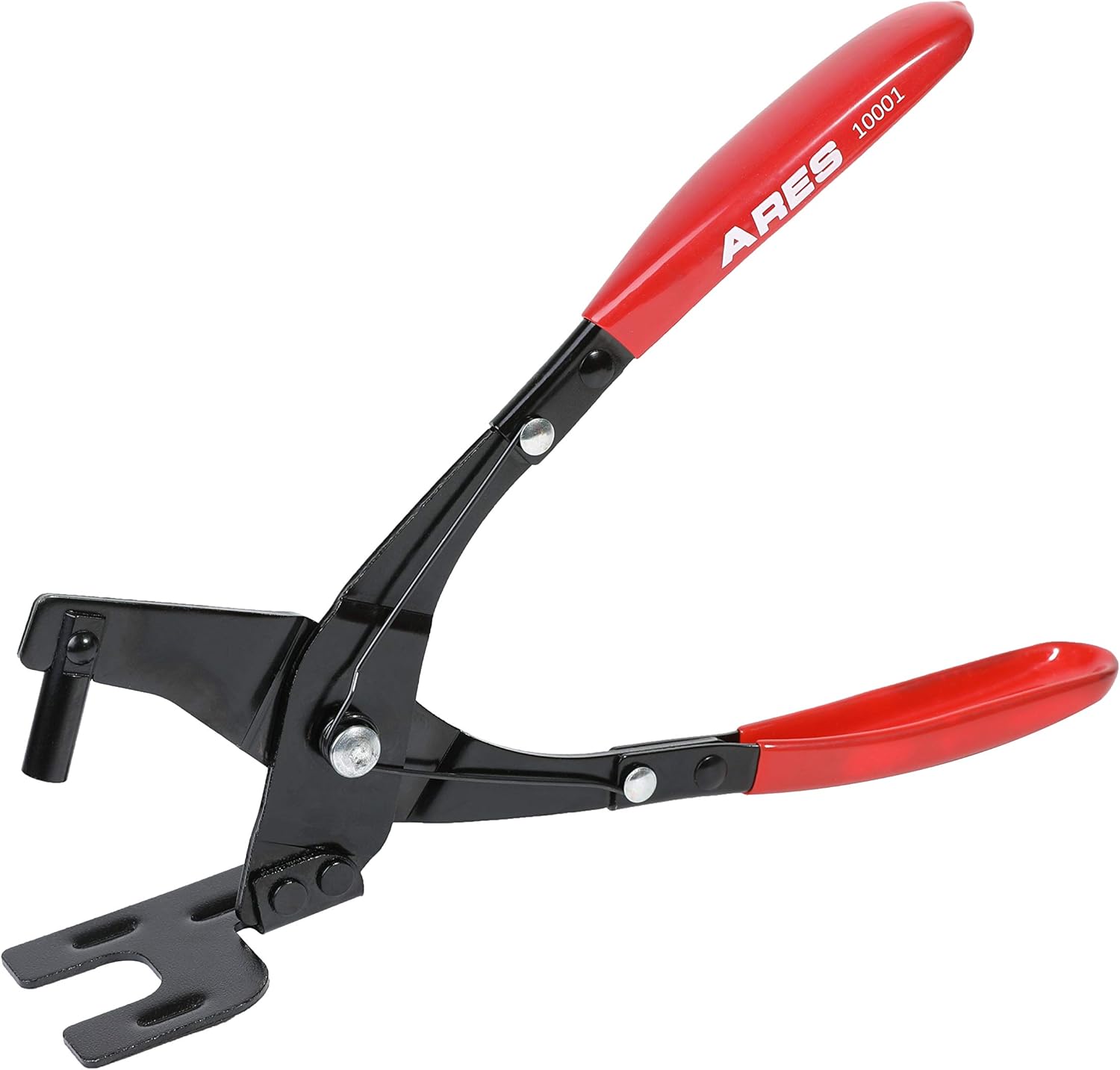 ARES 10001 - Exhaust Hanger Removal Pliers - Separates Rubber Supports from Exhaust Hanger Brackets - 25 Degree Offset for Access in Hard to Reach Places