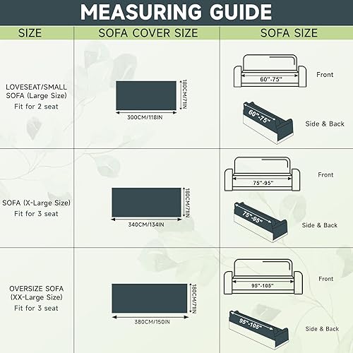 Vista 348 de VClife - Funda para sofá de 2 plazas o modular, de felpilla, antideslizante, lavable, apta para perros, protectora, caqui, 71 x 118 pulgadas 0 0