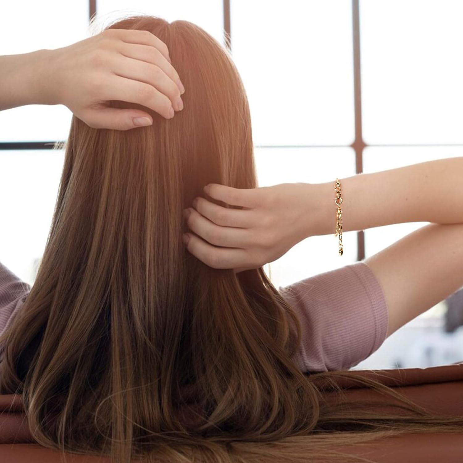 40 Pcs Snake Charm Bracelet Chains, Silver Gold Adjustable Jewelry Making Charm Bracelet with Heart Extender Chains for DIY Women Gifts 7.87 Inch - Image 5