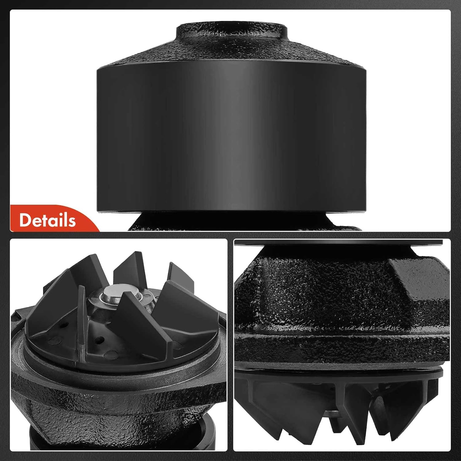 A-Premium Engine Water Pump with Gasket Compatible with Ram 2500 3500 4500 5500 2013-2018 4000 2013 L6 6.7L Diesel