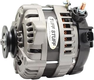 Tuff-Stuff Alternator, Factory Cast PLUS, 225 amps, 12V, 1-Wire, Single V-Belt Pulley, Aluminum Case, Natural