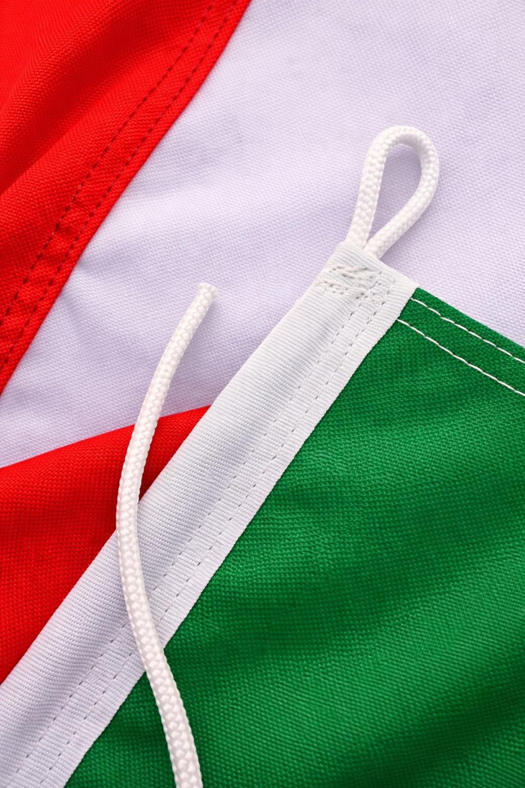 bandiera per barca Italia 30 x 20 cm formato orizzontale - peso del tessuto 115g/m² - stampata, robusta con corda e occhiello, accessori per barca barca a motore