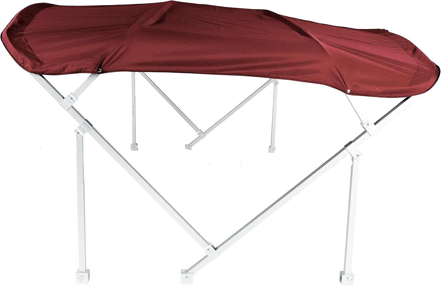 Pontoon Bimini Top and Boot Only, Canopy Top and Boot 8' x 10' x 1.25"(Burgundy)