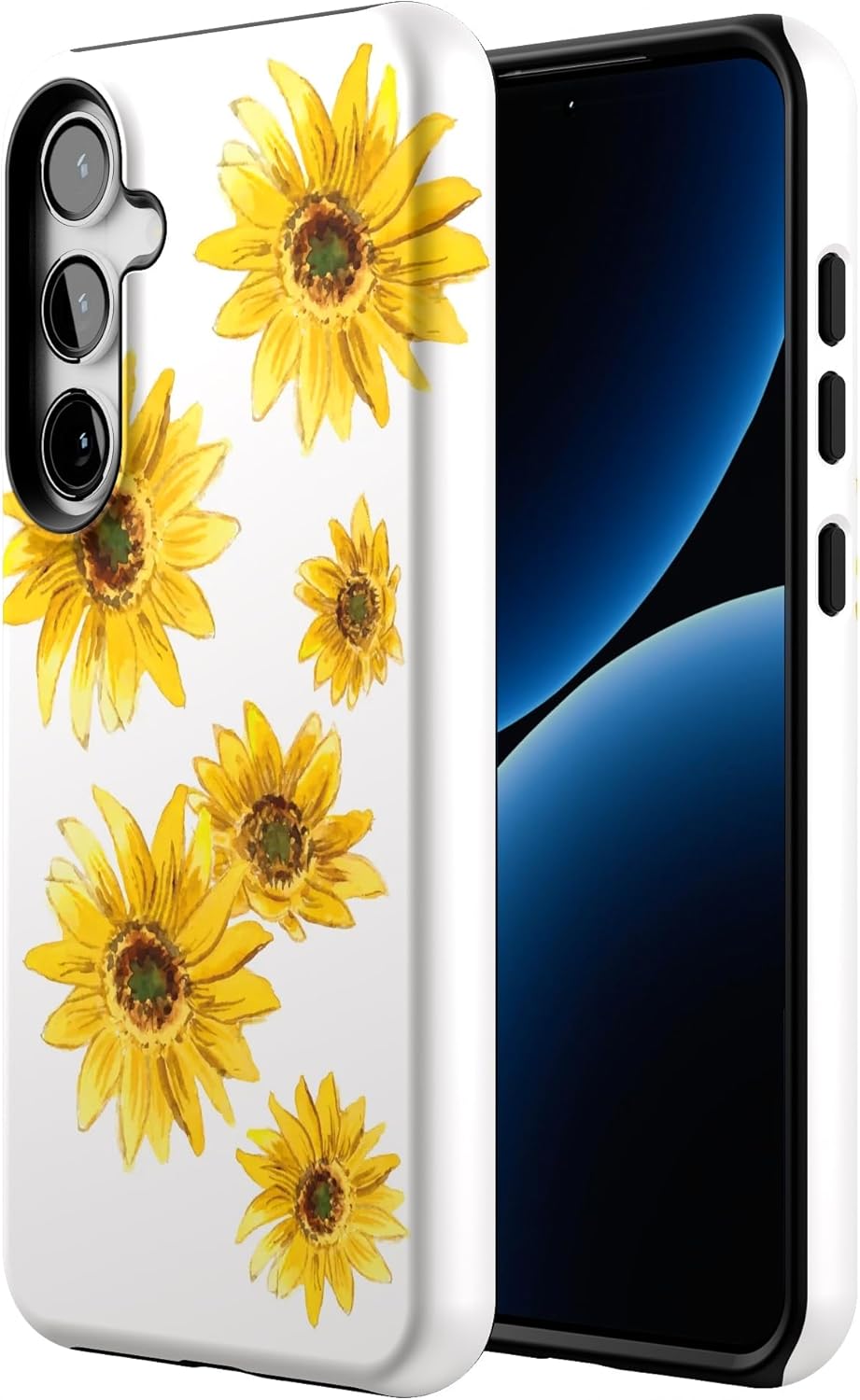 Casely Galaxy S24 Plus Case | Golden Garden | Yellow Sunflower | Essential Slim Dual-Layer Protective Design