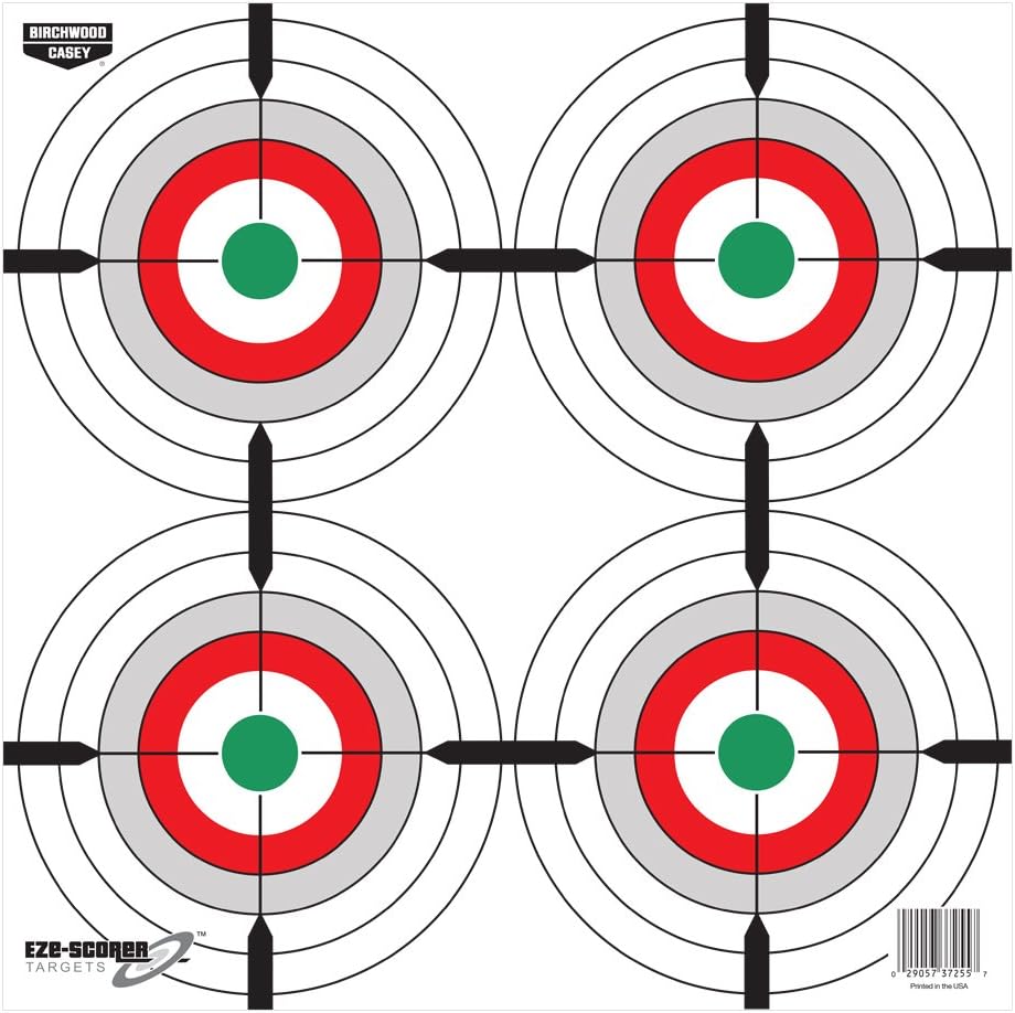 Birchwood Casey Eze-Scorer 12" Sight-in Paper Target-100 Sheet Pack, Multi : Everything Else