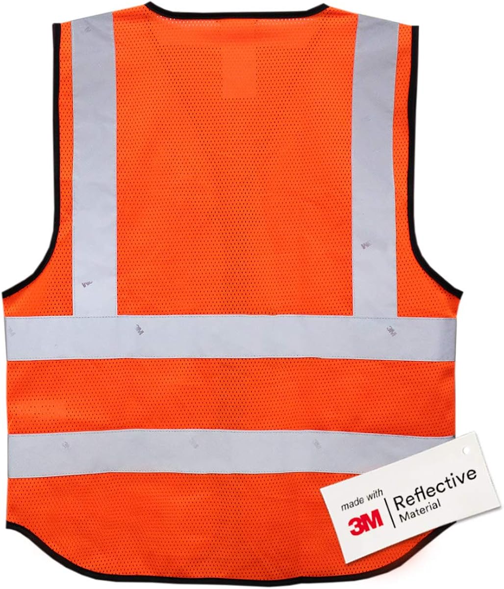 Salzmann 3M Multi-Pocket Working Vests | High Visibility Reflective Vests | Made With 3M Reflective Material : Tools & Home Improvement