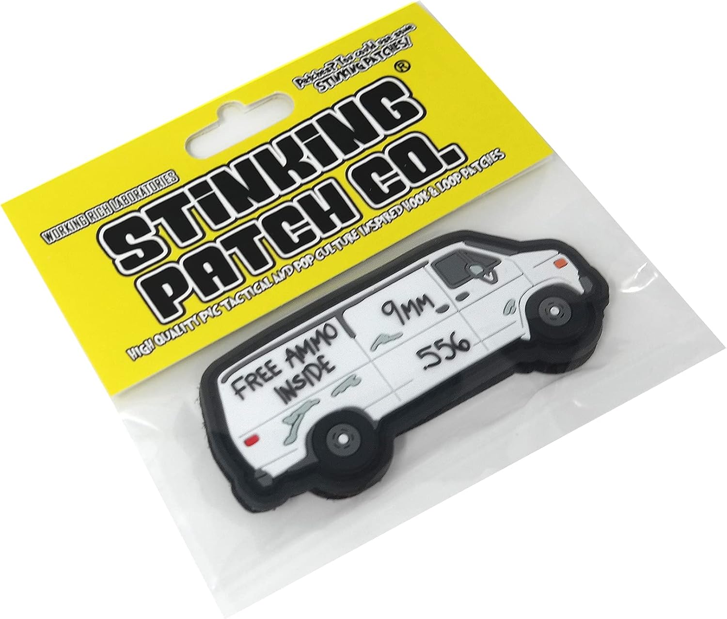 Funny Free Ammo Van Free Candy Canes Van PVC Hook and Loop Patch Bundle