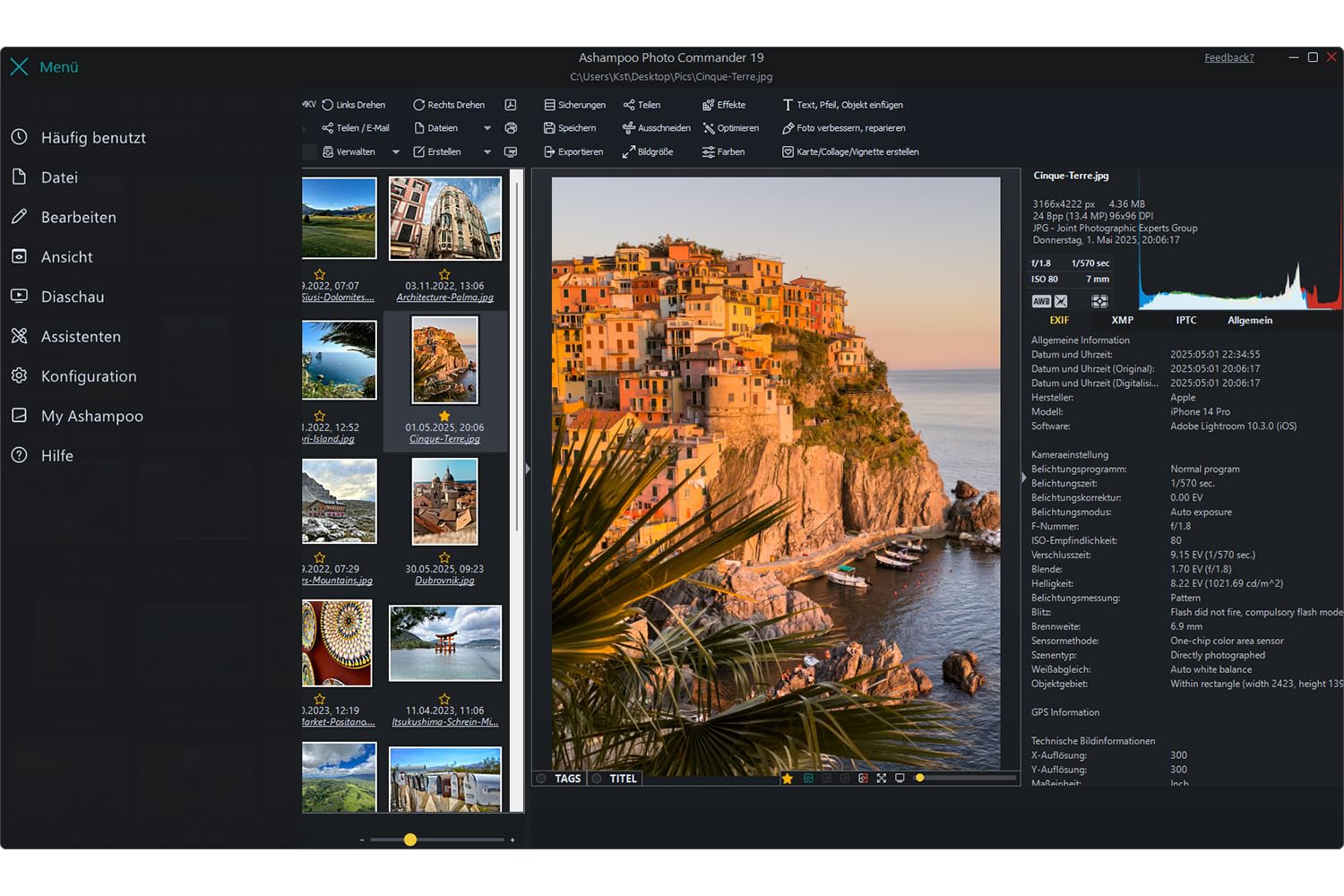 Photo Commander 19 - Bildbearbeitungsprogramm, Das Multitalent zum Betrachten, Bearbeiten und Organisieren Deiner Fotos, umfangreiche Funktionen, einfach zu bedienen im Fotobearbeitungsprogramm