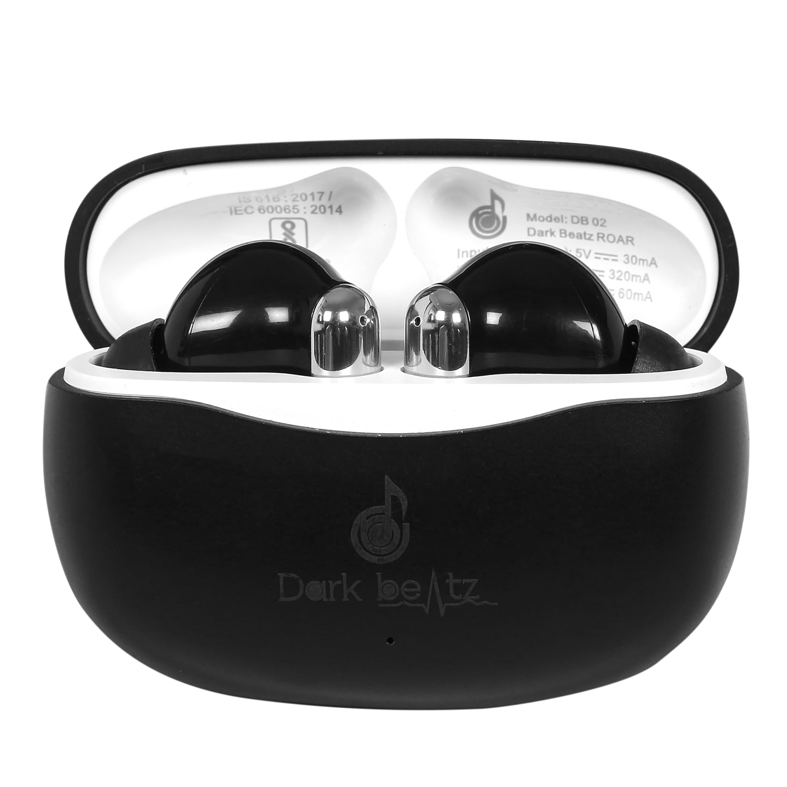 Dark Beatz Roar True Wireless in Earbuds with ANC+ENC 4Mic |Auto Pairing| Gaming Mode |Touch Control | IPX4 Water-Resistant | BT 5.4V | 60H Playtime | Voice Assistance and C-Type Fast Charging- Black (B0DGTP914H) Amazon Price History, Amazon Price Tracker
