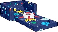 Vista 10 de Delta Children Cozee - Sofá convertible 2 en 1 de sofá a cama, cómodo sofá abierto y cama para niños