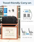 BAGSMART Sac à dos de voyage, 30L Transport aérien extensible approuvé sac, noir, 17.3 inch, Sacs à dos de voyage