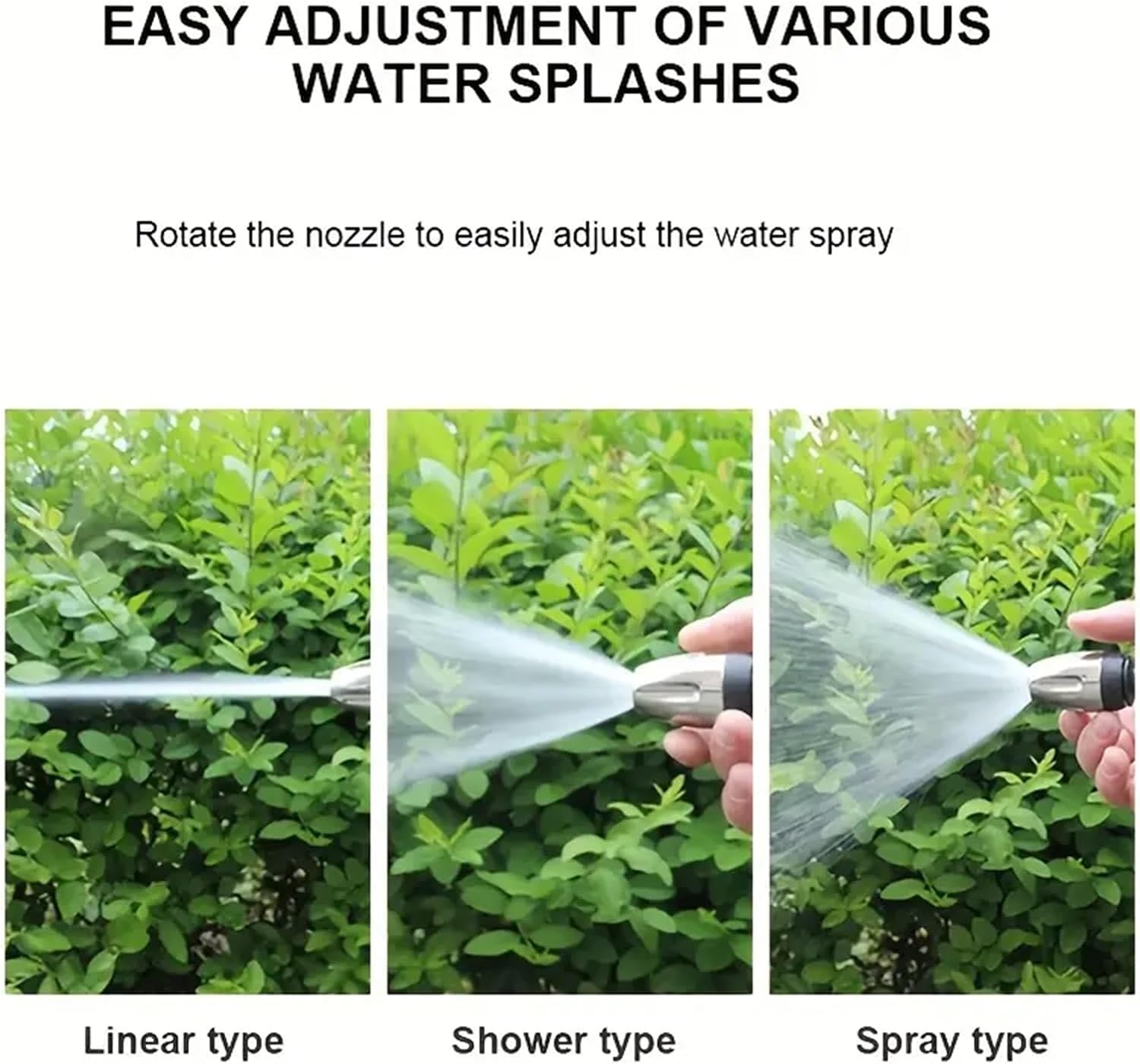 Waterblitz Pressure Washer, Qinux Waterblitz, Water Blitz High Pressure Water Gun, 360° Rotating Garden Hose Nozzle for 1/2 Pipe, for Car/Floor/Patio (B-with Foam Bottle)