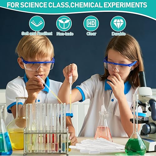 Vista 20 de moveland 200 pipetas de transferencia de plástico desechables de 0.11 onzas líquidas, cuentagotas calibradas adecuadas para laboratorio de ciencias