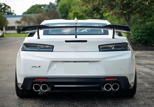 Miniatura 8 de iJDMTOY Lente ahumada negra estilo ZL11LE 12-SMD completa LED tapa de maletero Tercer conjunto de barra de luz de freno compatible con Chevrolet