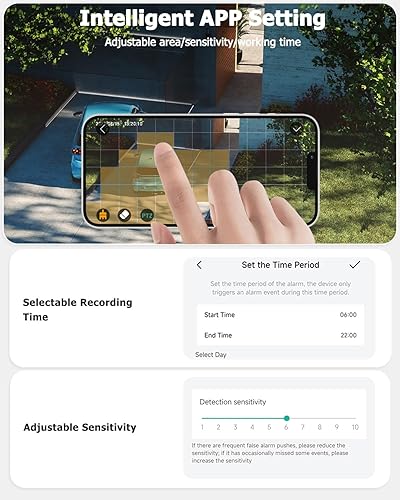Miniatura 6 de 2K Cámaras de seguridad solares inalámbricas para exteriores, paquete de 2 cámaras para exteriores inalámbricas alimentadas por energía solar,