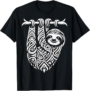 Tribal Three-Toed Sloth T-Shirt