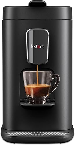 Instant Pot Dual Pod Plus - Cafetera 3 en 1 para café expreso y café molido, compatible con cápsulas Nespresso K-CupPod, con cápsula reutilizable,