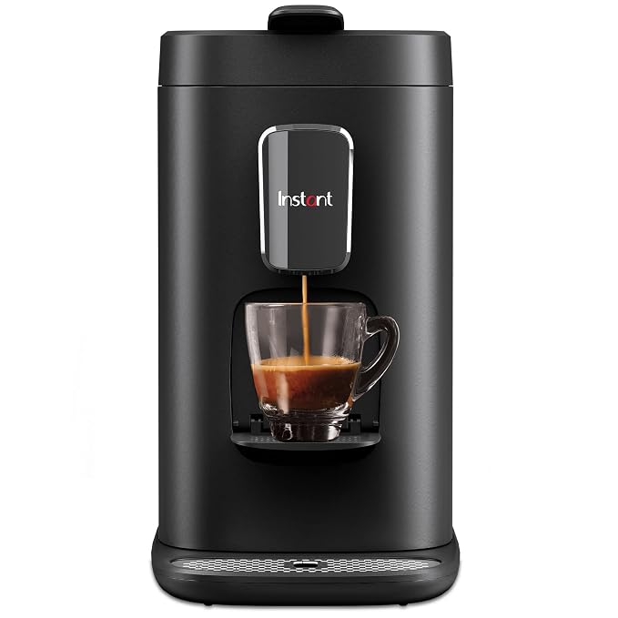 Instant Pot Instant Pod, 3-in-1 Espresso, K-Cup Pod and Ground Coffee Maker, From the Makers of Instant Pot with Reusable Coffee Pod for Ground Coffee, 2 to 12oz. Brew Sizes, 68oz Reservoir