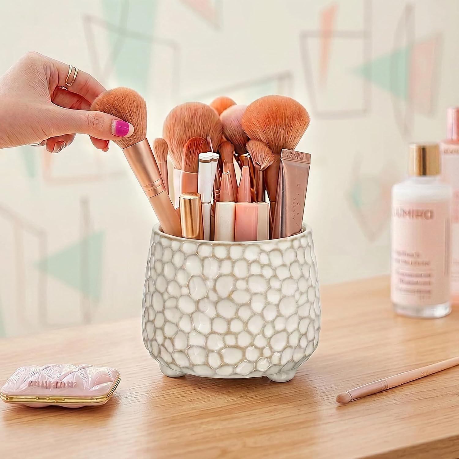 Utensil Holder for kitchen Ceramic Holder Pen Holder Decorative Vase
