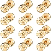 uxcell 50 Sets Sewing Snap Buttons, 15mm Press Buttons Metal Snap Fasteners for Clothes DIY Crafts, Gold