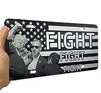 Vista 74 de JASS GRAPHIX Placa de matrícula personalizada con la bandera estadounidense de línea amarilla, homenaje personalizado a despachadores y operadores