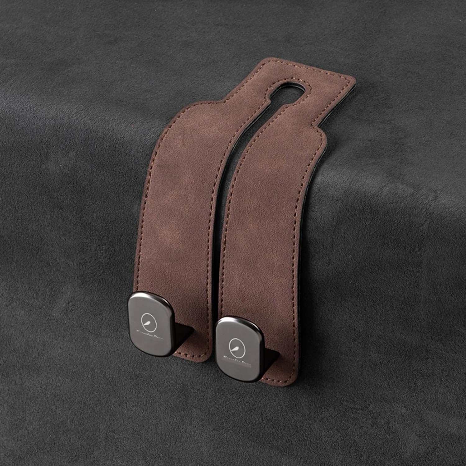 Car Rear Seat Back Hook Bracket for Mercedes Benz A-Class/C-Class/E-Class/S-Class/CLS/GLA/GLB,Suede Durable Firm Save Space Interior Easy Disassemble Flexible Convenient Cleverly Designed Auto Parts