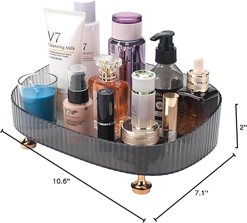 Miniatura 6 de Organizador de perfume de maquillaje, bandeja de perfume, bandeja de tocador, bandeja cosmética para el cuidado de la piel, bandeja organizadora de